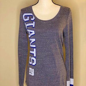 Authentic NFL Team Nike Apparel Giants Women's long Sleeve Shirt  Large